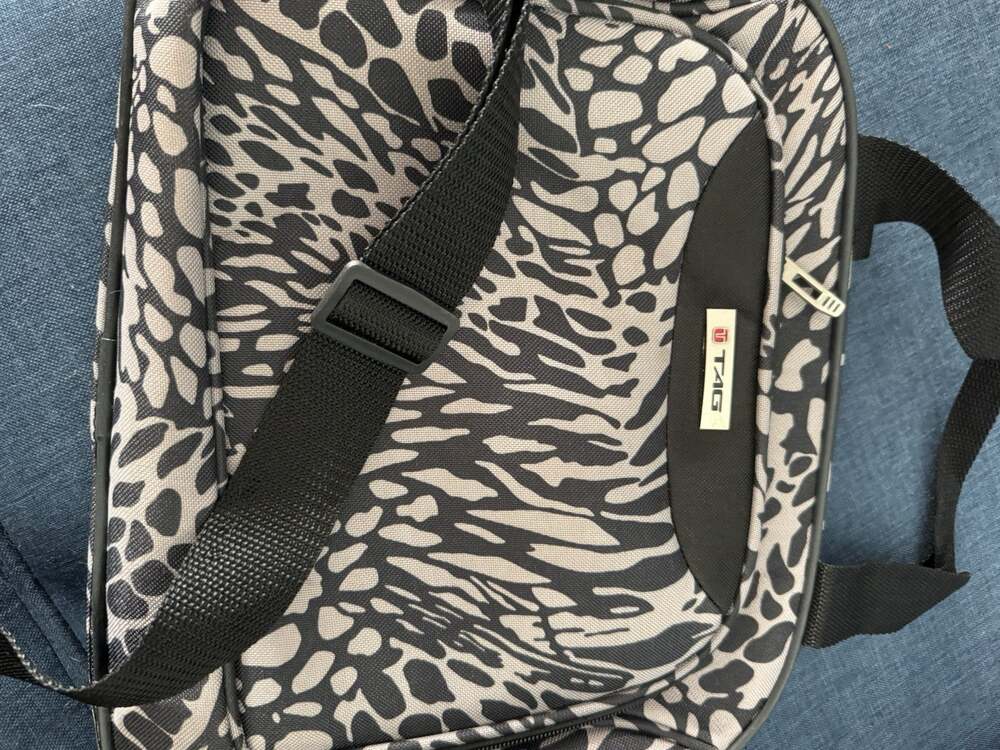 TAG Gray Animal Print Travel Tote Carryon